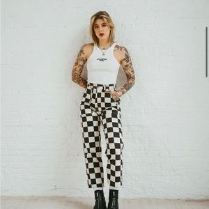 P and Co checkered pants